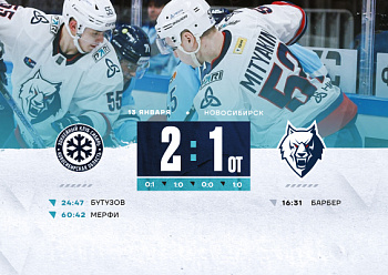 Sibir 3–2 (OT) Neftekhimik 1/13/2025