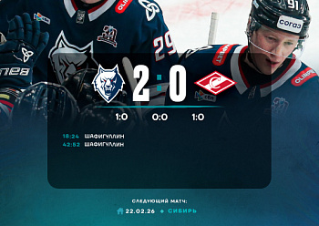 Neftekhimik 2–0 Spartak 2/20/2026