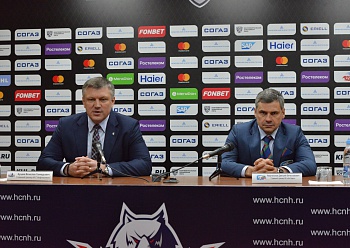 POSTGAME COMMENTS OF THE HEAD COACHES OF "AK BARS" AND "NEFTEKHIMIK"