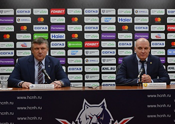 Postgame comments of head coaches of "Neftekhimik" and "Severstal"