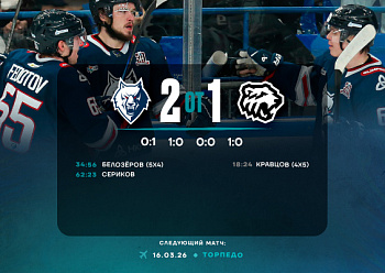 Neftekhimik 2–1 (OT) Traktor 3/10/2026