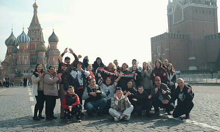 Выезд с фанатами на матч со "Спартаком"