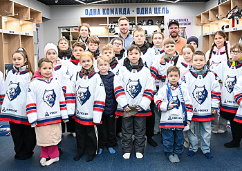 Young guests visited Neftekhim Arena