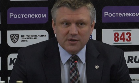 Пресс-конференция второго матча  серии ХК "Ак Барс" - ХК "Нефтехимик"